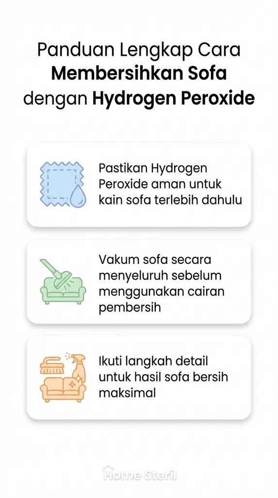 Panduan Lengkap Cara Membersihkan Sofa dengan Hydrogen Peroxide