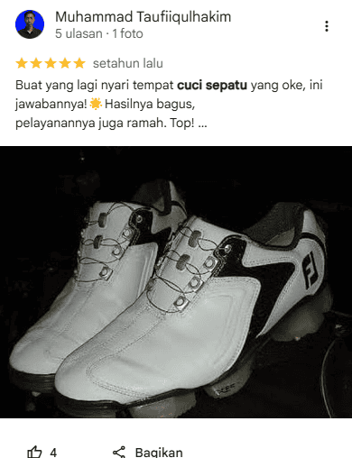 Testimoni Pelanggan Cuci Sepatu di Sneakershoot
