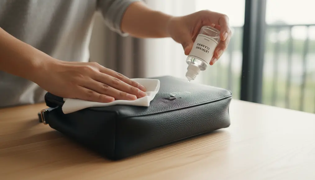 Aplikasi Pembersih Tas Kulit dengan Lembut