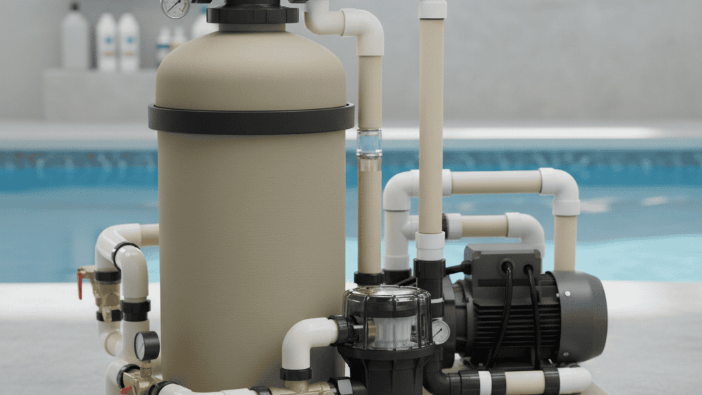 Bersihkan Filter Kolam Renang