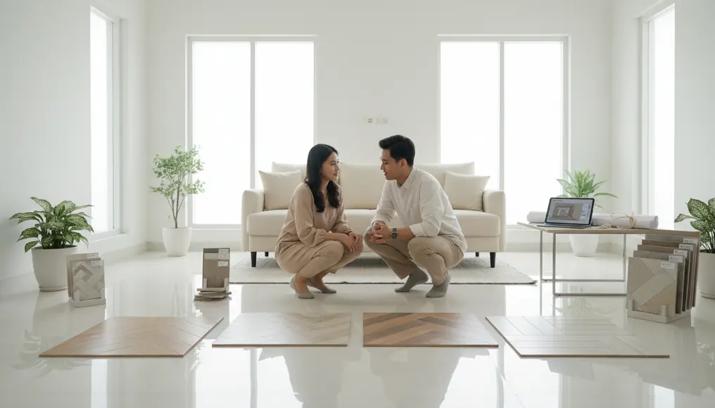 Jenis-Jenis Pola Pasang Keramik Lantai: Herringbone, Diagonal, & Straight Lay