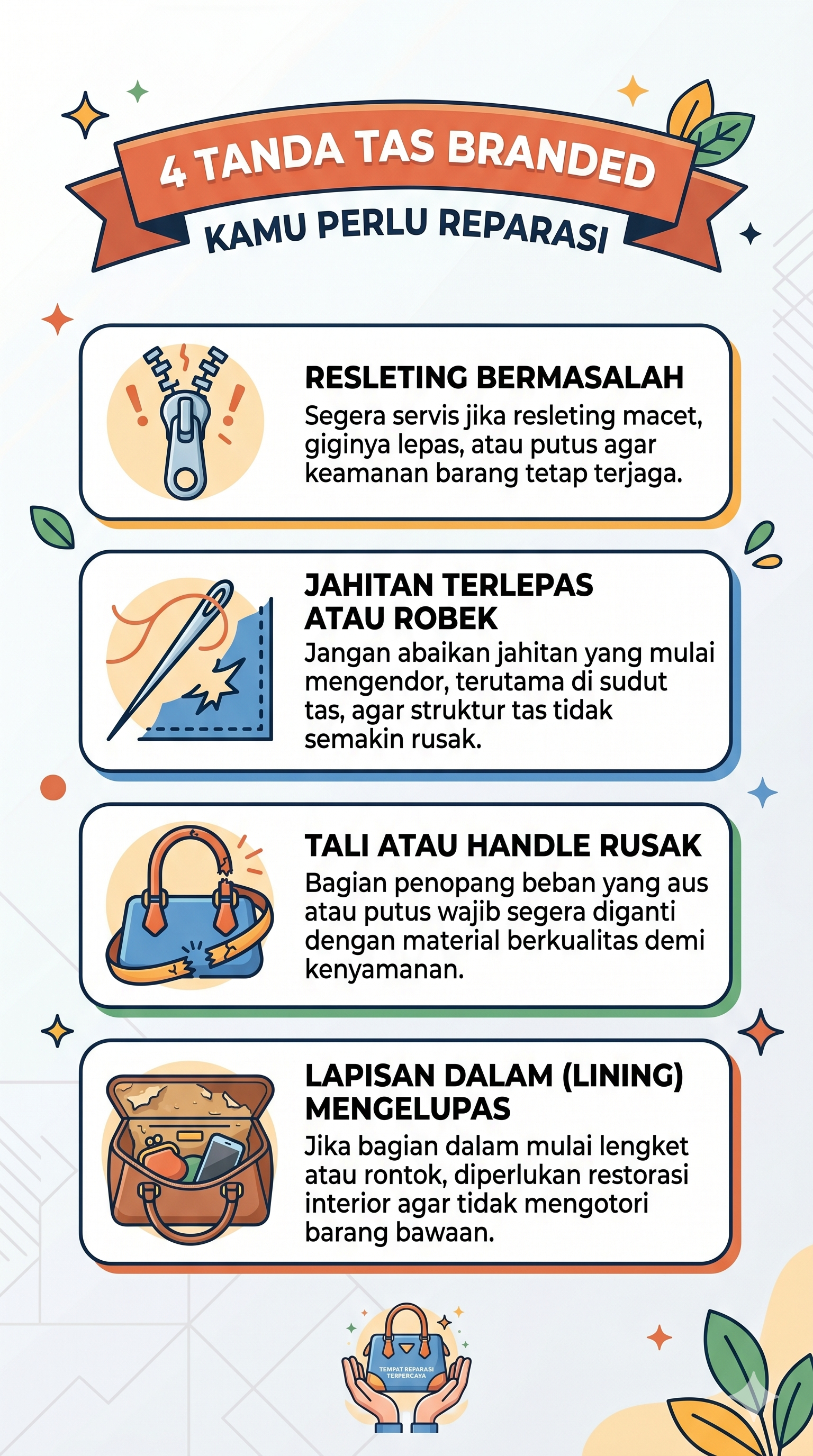 Ciri-ciri Tas Branded Kamu Butuh Jasa Reparasi Tas