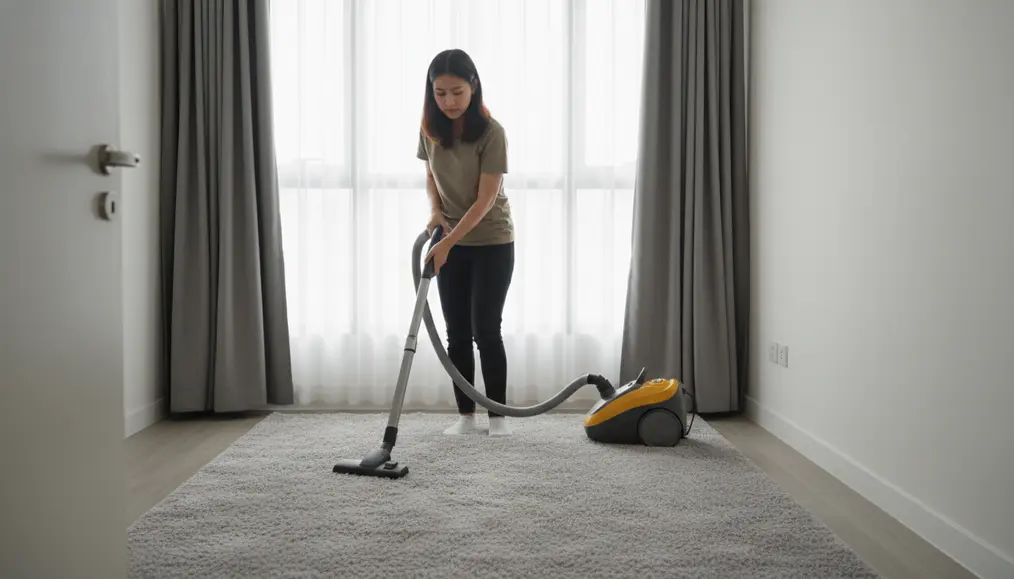 Tantangan Membersihkan Karpet di Apartemen Studio