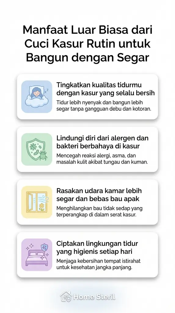 Manfaat Luar Biasa dari Cuci Kasur Rutin untuk Bangun dengan Segar