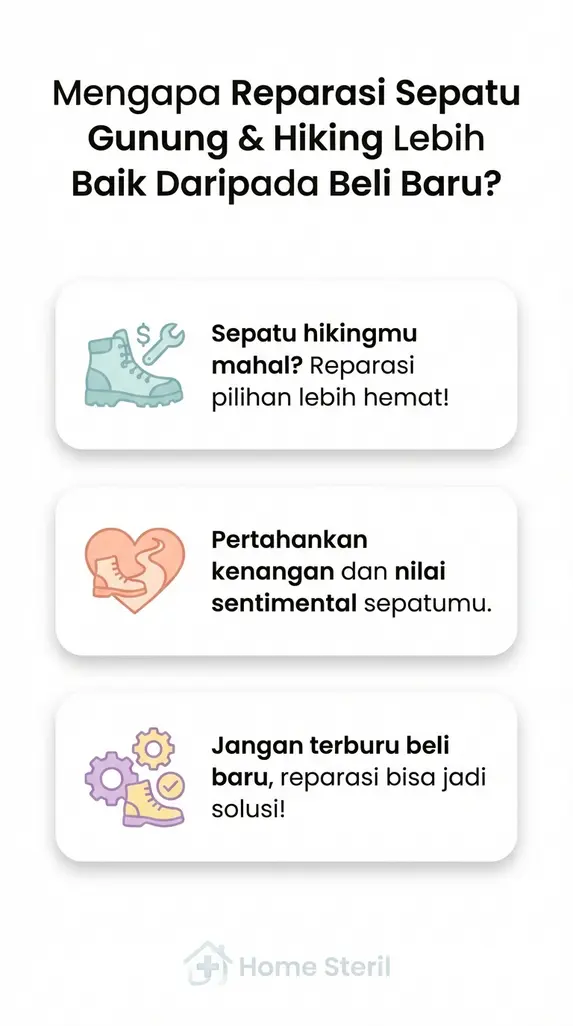Mengapa Reparasi Sepatu Gunung & Hiking Lebih Baik Daripada Beli Baru?