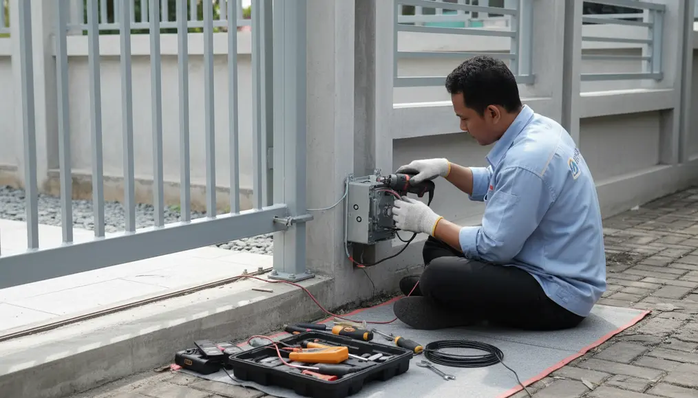 Proses Pemasangan dan Upgrade Pagar Otomatis yang Efisien