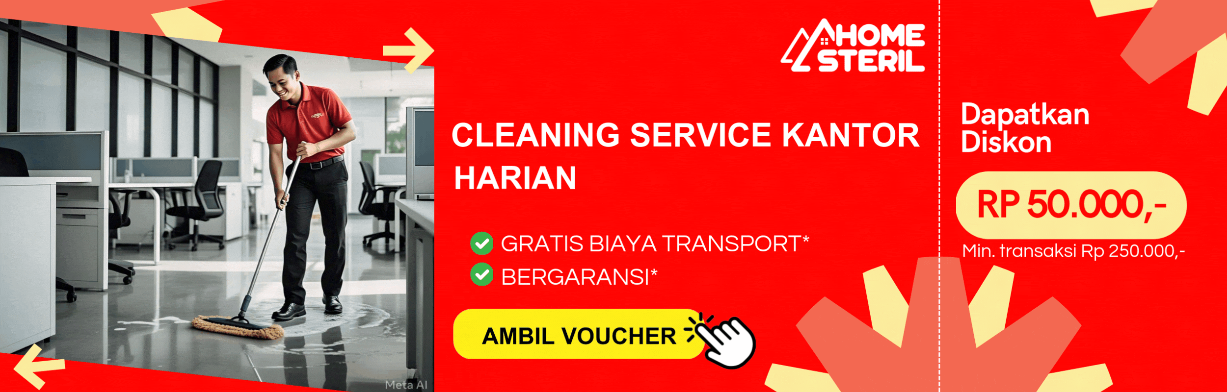 Promo Jasa Cleaning Service Kantor Harian