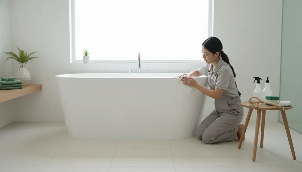 Jasa Membersihkan Noda Kuning di Bathtub dan Jacuzzi Acrylic