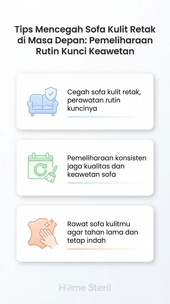Tips Mencegah Sofa Kulit Retak di Masa Depan: Pemeliharaan Rutin Kunci Keawetan