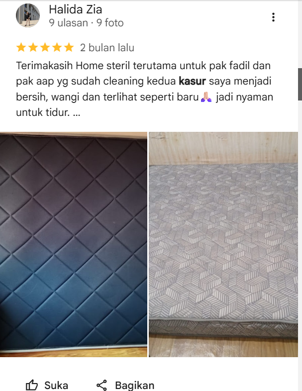 Testimoni Pelanggan Home Steril