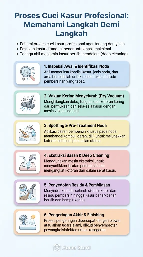 Proses Cuci Kasur Profesional: Memahami Langkah Demi Langkah