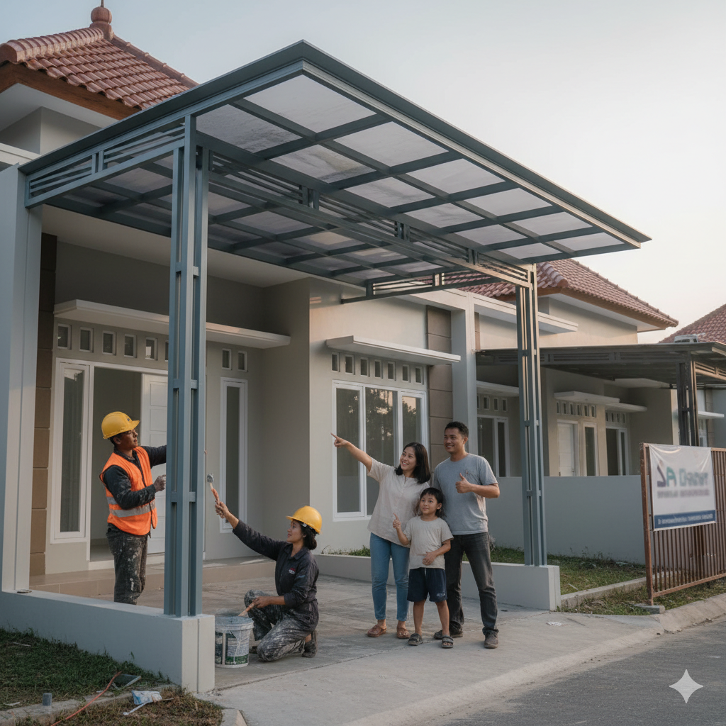 Investasi Ganda: Mengoptimalkan Anggaran Kanopi Tahan Gempa dengan Jasa Pengecatan Terintegrasi