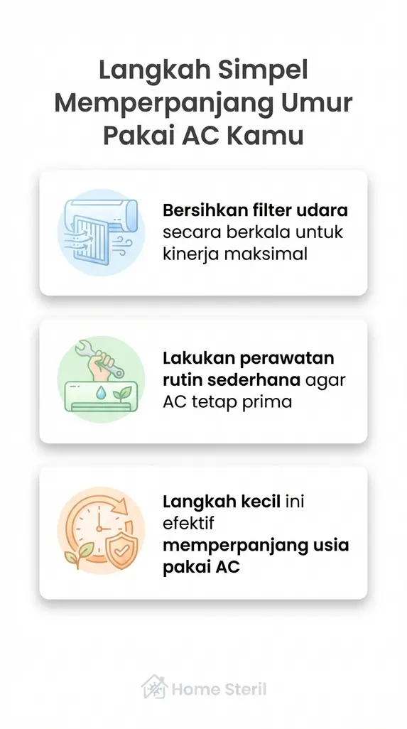 Langkah Simpel Memperpanjang Umur Pakai AC Kamu