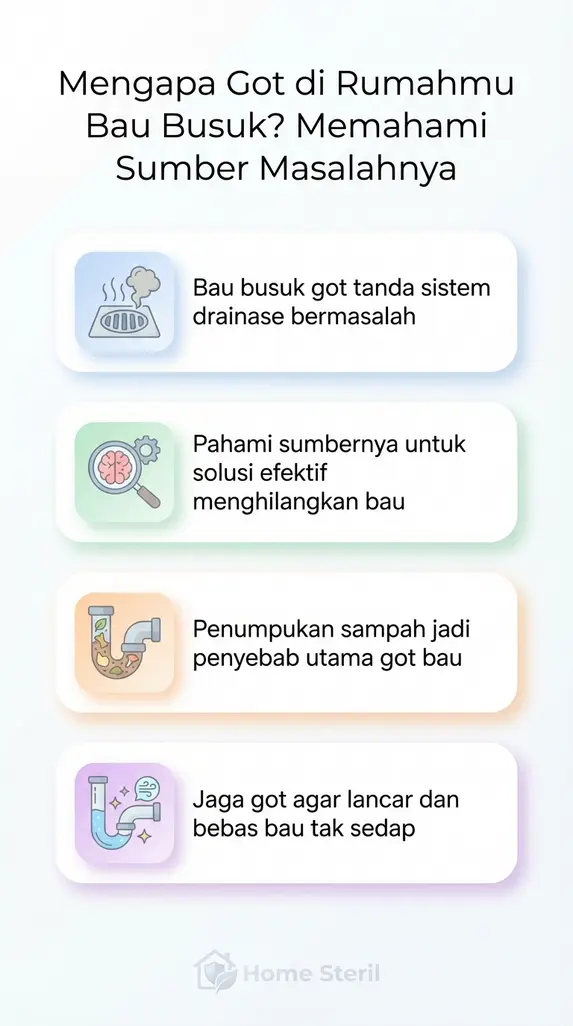 Mengapa Got di Rumahmu Bau Busuk? Memahami Sumber Masalahnya