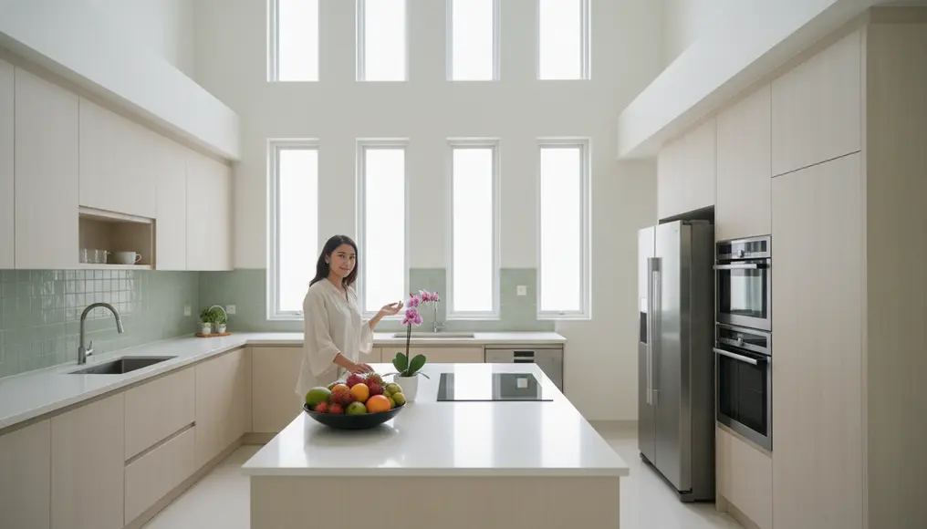 Desain Kitchen Set Khusus untuk Dapur Kering dan Dapur Basah: Pemisahan Fungsi