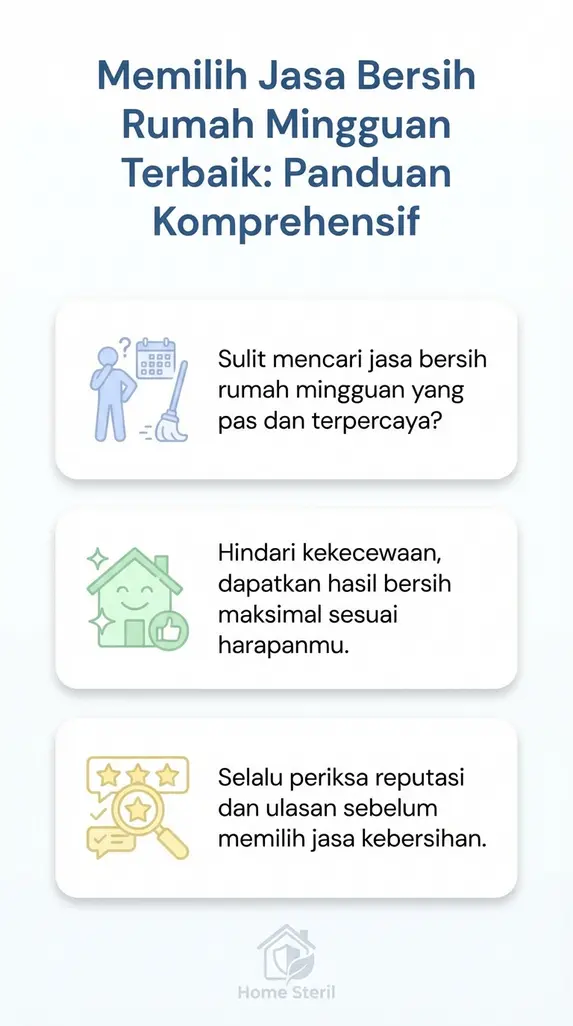 Memilih Jasa Bersih Rumah Mingguan Terbaik: Panduan Komprehensif