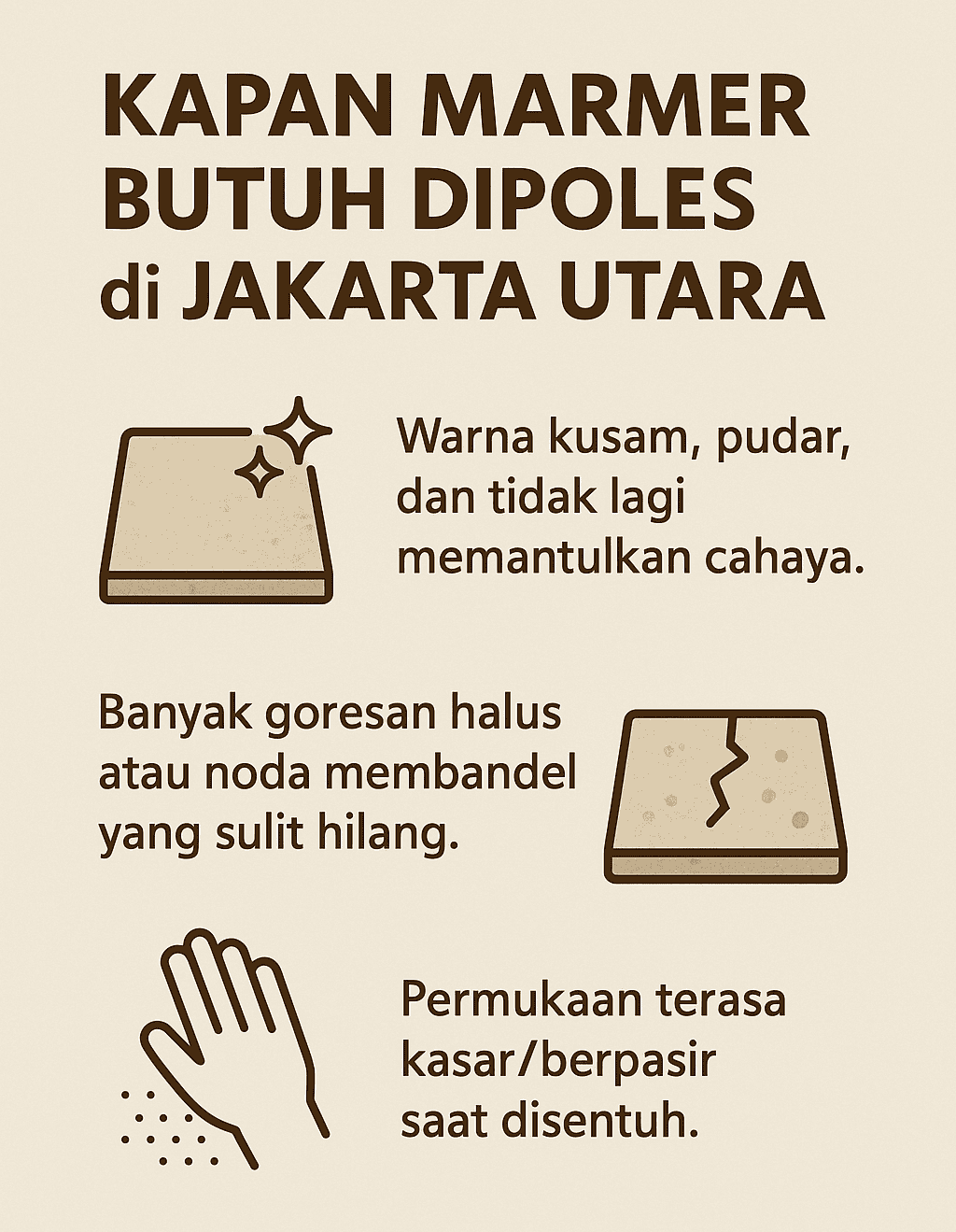 Infografik: Kapan Marmer Butuh Dipoles di Jakarta Utara