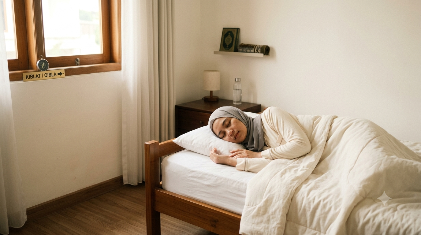 Bolehkah tidur membelakangi kiblat?