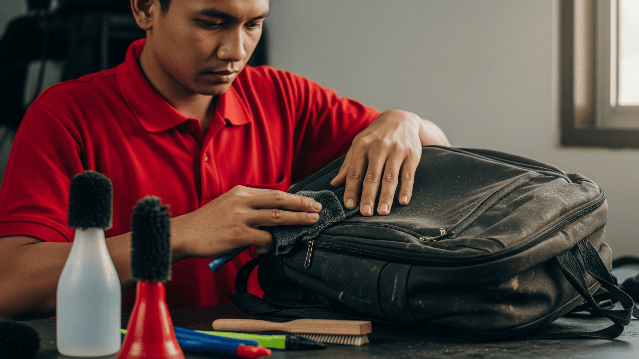 Deep Cleaning Tas Backpack: Solusi untuk Noda Membandel