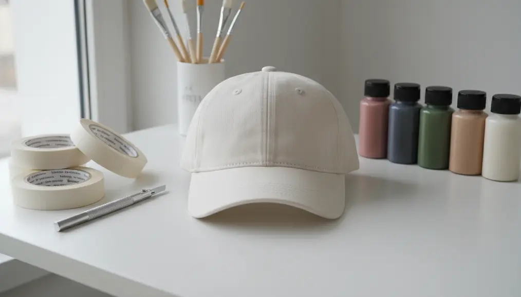 Persiapan Alat dan Bahan untuk Teknik Masking pada Topi
