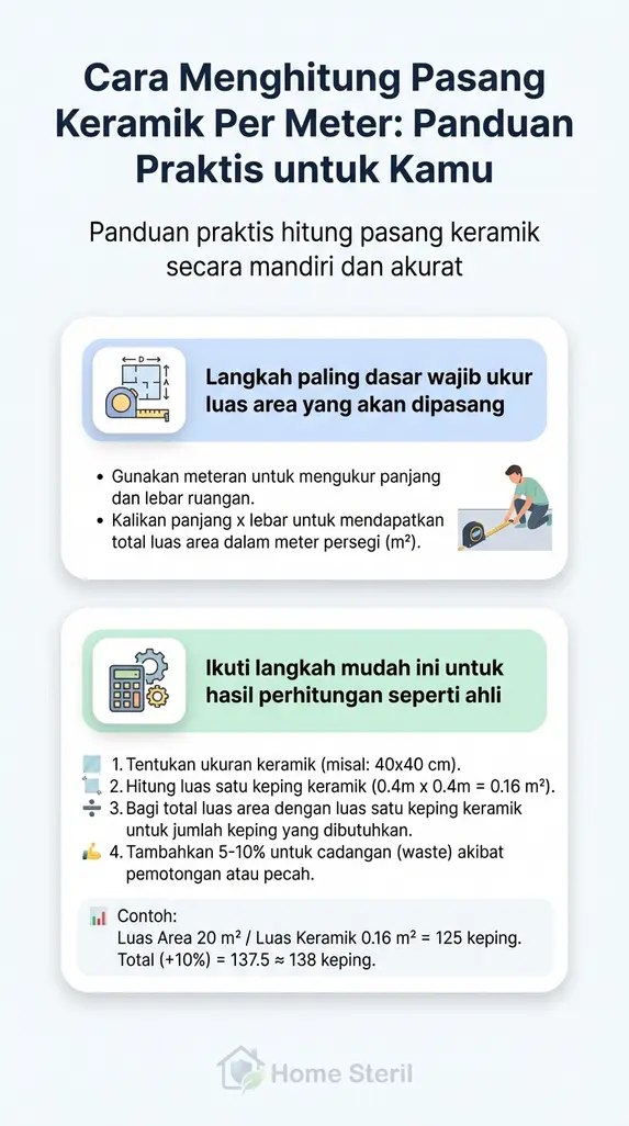 Cara Menghitung Pasang Keramik Per Meter: Panduan Praktis untuk Kamu