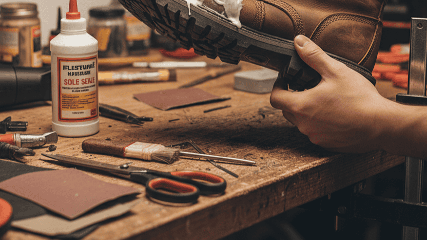 Mengaplikasikan Lem dengan Teknik yang Benar untuk Sol Sepatu