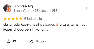 Rating dari Pengguna Home Steril