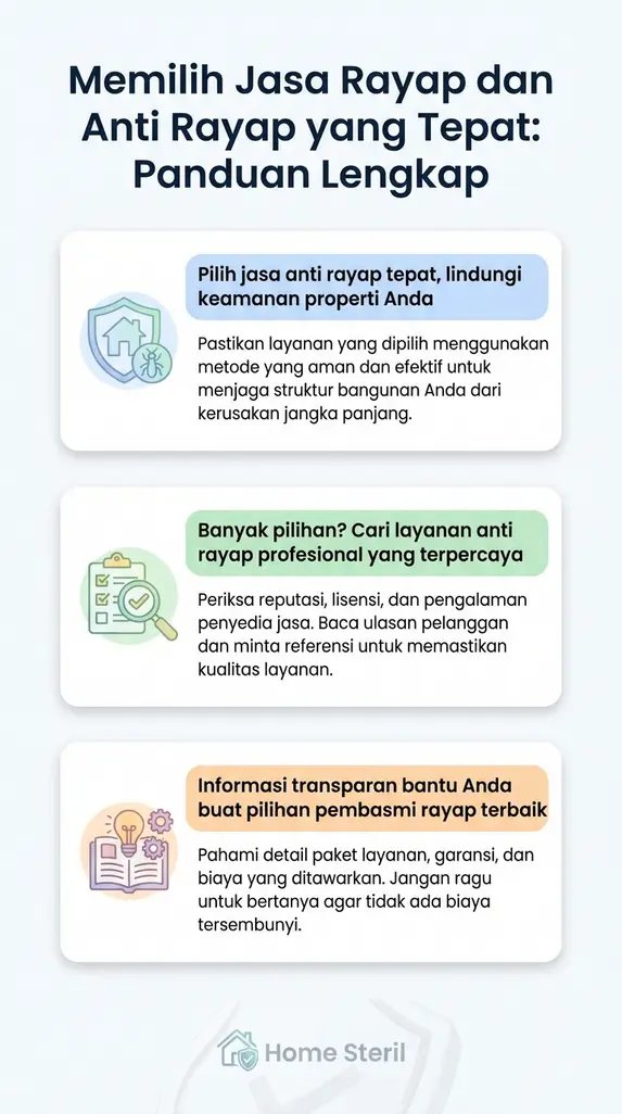 Memilih Jasa Rayap dan Anti Rayap yang Tepat: Panduan Lengkap