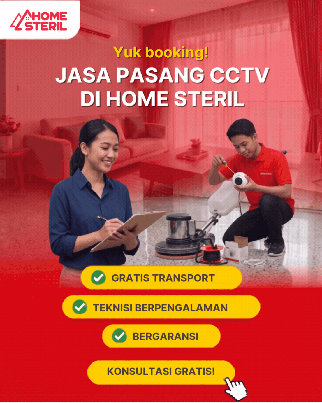 Jasa Pasang CCTV di Homesteril.com