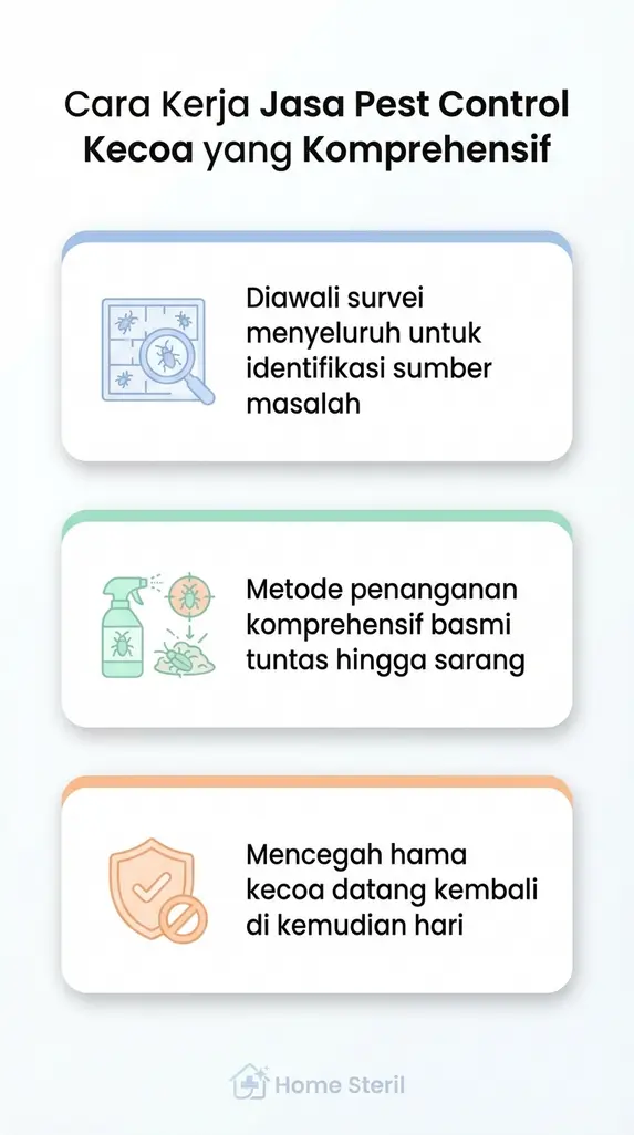 Cara Kerja Jasa Pest Control Kecoa yang Komprehensif
