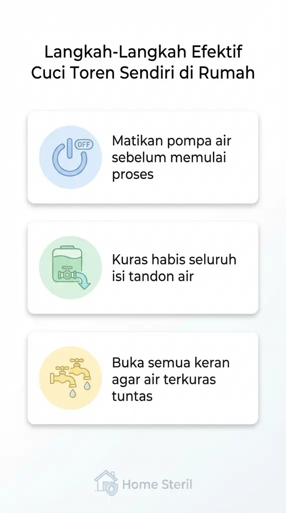 Langkah-Langkah Efektif Cuci Toren Sendiri di Rumah
