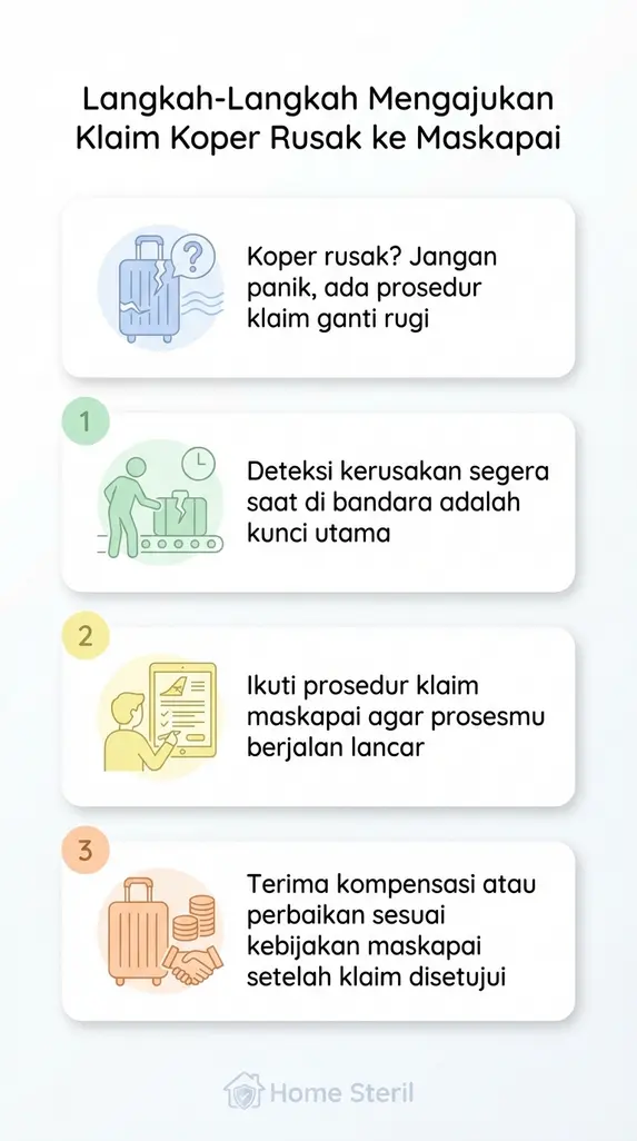 Langkah-Langkah Mengajukan Klaim Koper Rusak ke Maskapai