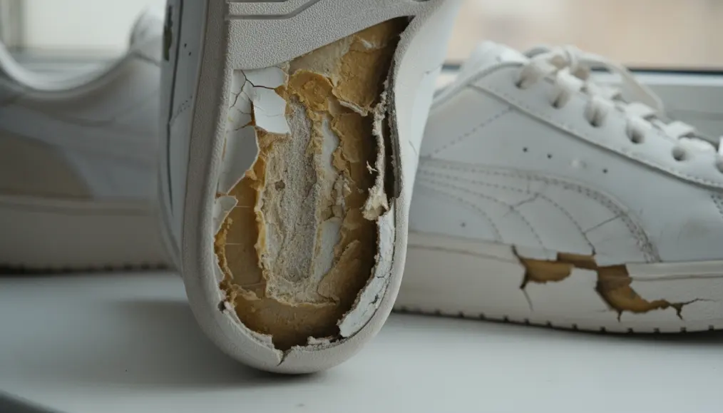 Penyebab Utama Sol Sepatu Lacoste Mengelupas dan Midsole Puma Retak