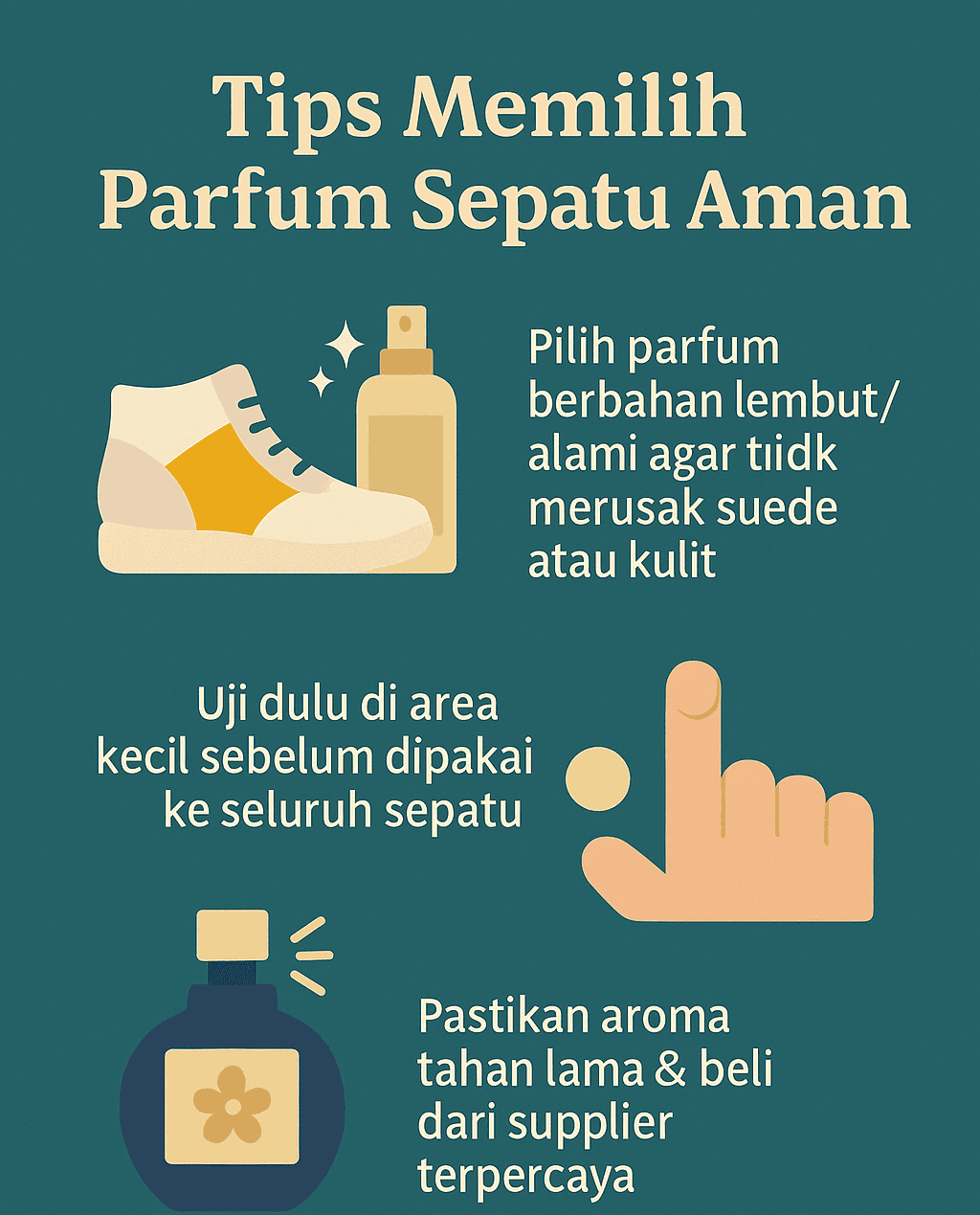 Infografik: Tips Memilih Parfum Sepatu Aman