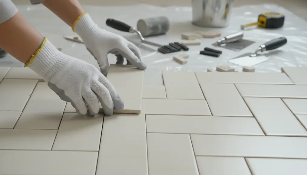 Cara Pasang Keramik Lantai dengan Pola Herringbone yang Benar: Panduan Praktis