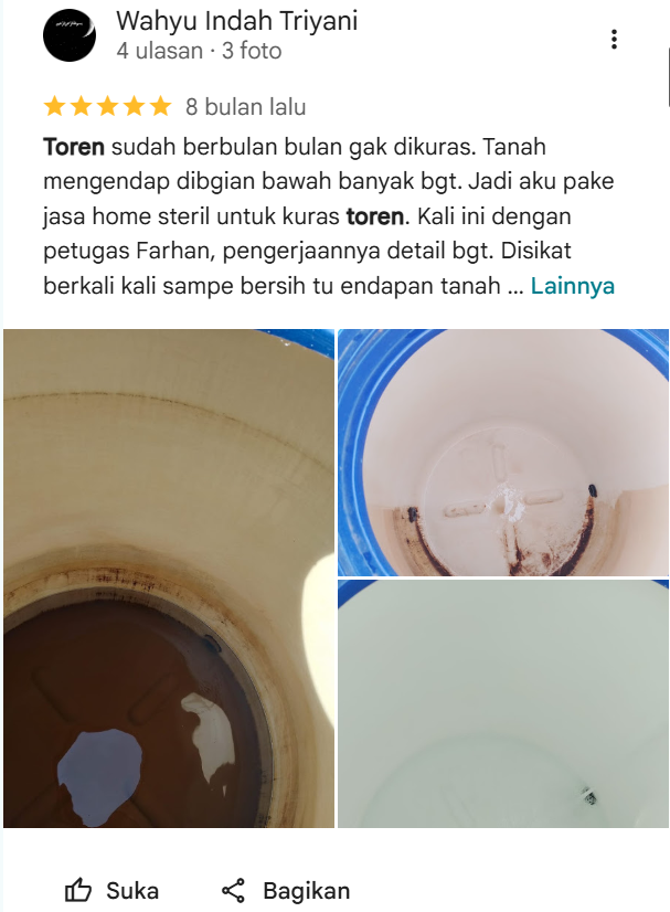 Testimoni Pelanggan Home Steril