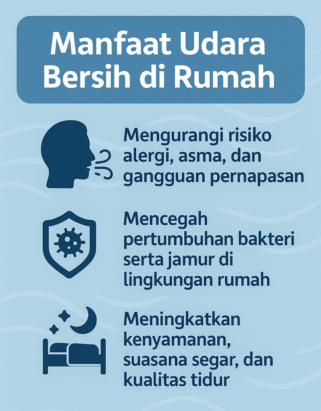 Infografik: Manfaat Udara Bersih di Rumah