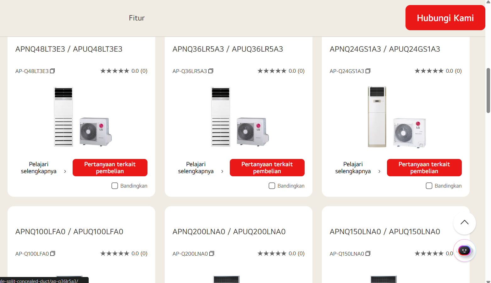 4. LG (Seri Smart Inverter)