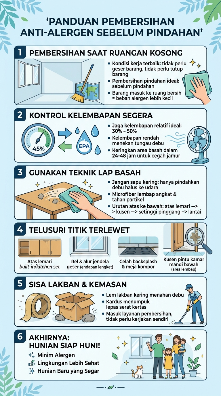 Infografik : Panduan Pembersihan Anti-Alergen Sebelum Pindahan