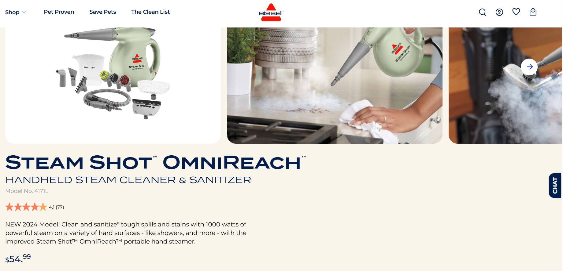 5. Bissell Steam Shot: Fokus pada Detail Terkecil