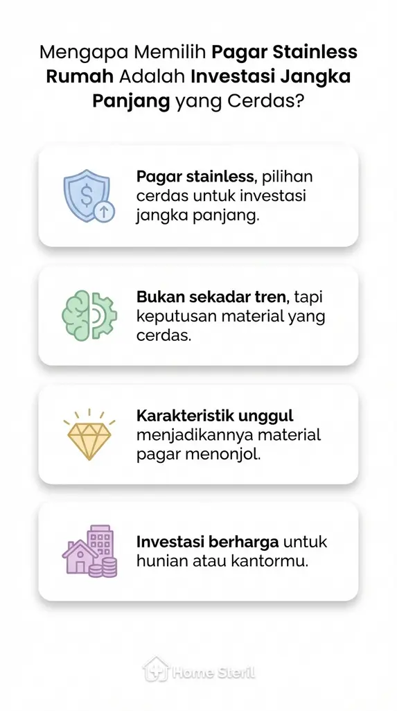 Mengapa Memilih Pagar Stainless Rumah Adalah Investasi Jangka Panjang yang Cerdas?
